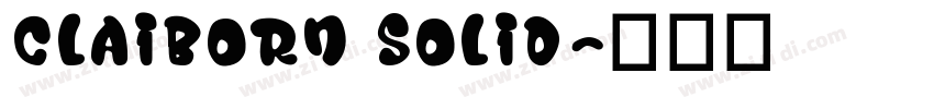 claiborn solid字体转换